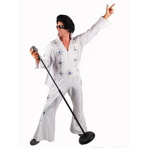 Western Fashion 4220-WHT-L Rock & Roll Costume, White - Large