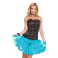 thumbnail image 1 of Western Fashion 514-NTRQ Ruffle Petticoat, Neon Turquoise - One Size, 1 of 1