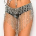 thumbnail image 1 of Western Fashion 543-SIL Belt Beaded Fringed, Silver, 1 of 1