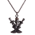 thumbnail image 1 of Western Fashion 55034 Skull Necklace with Swords, Silver, 1 of 1