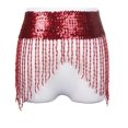 thumbnail image 1 of Western Fashion 566-RED Sequin Stretchy Belt, Red, 1 of 1