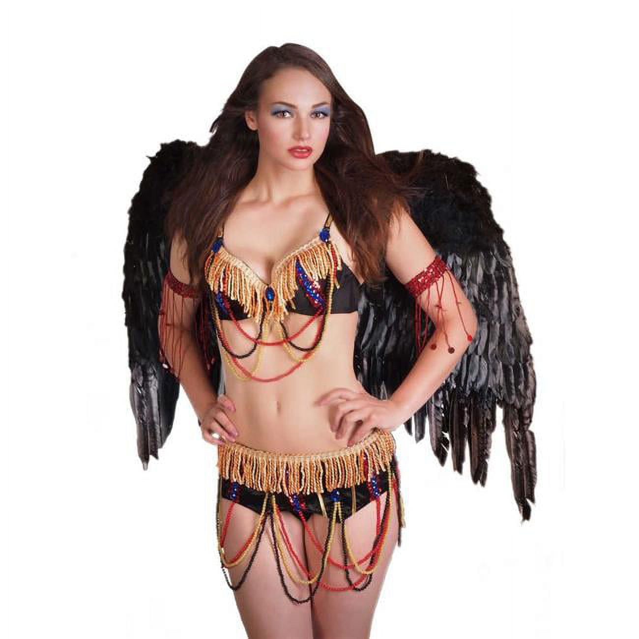 Western Fashion 63008-BLK Adult Angel Wing, Black