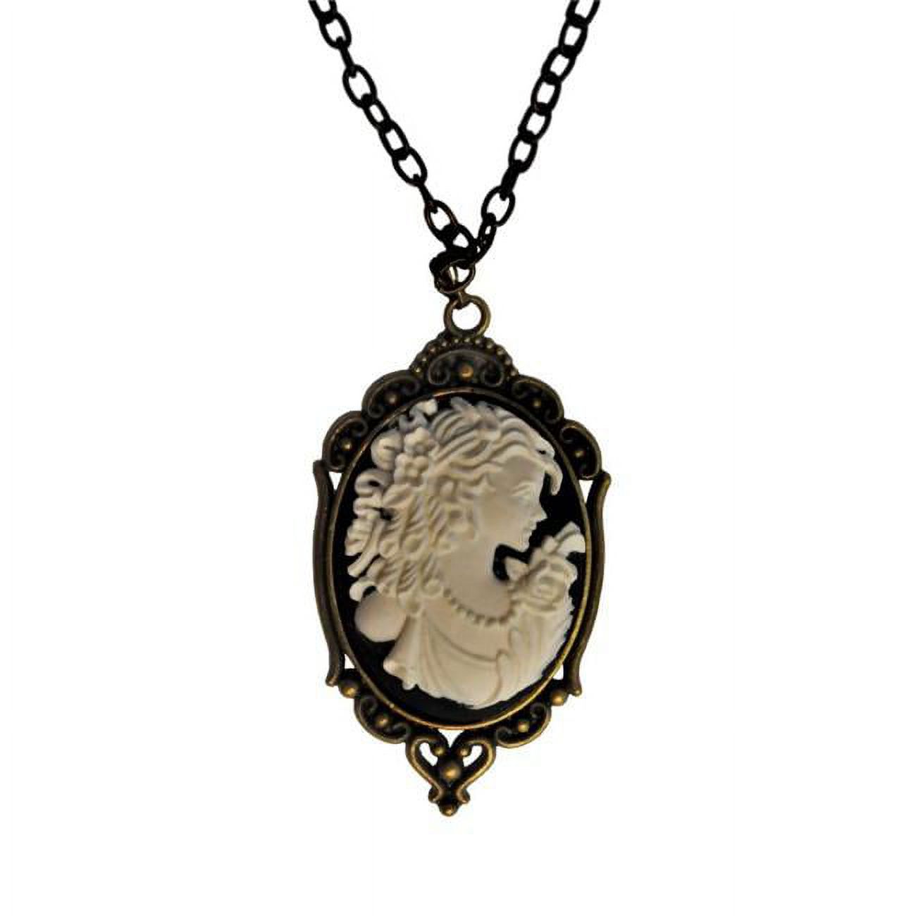 Western Fashion 68781 Cameo Necklace&#44; Bronze - image 1 of 2