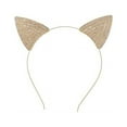 thumbnail image 1 of Western Fashion 71599-G Cats Ears Stone Hair Headband, Gold, 1 of 2