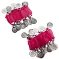 thumbnail image 1 of Western Fashion 956-FCH-S Coin Armband, Fuchsia & Silver - Pack of 2, 1 of 1