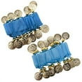 thumbnail image 1 of Western Fashion 956-TRQ-G Coin Armband, Turquoise & Gold - Pack of 2, 1 of 1