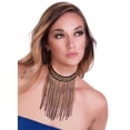 thumbnail image 1 of Western Fashion Inc. Black and Gold Choker with Chains 68678, 1 of 2