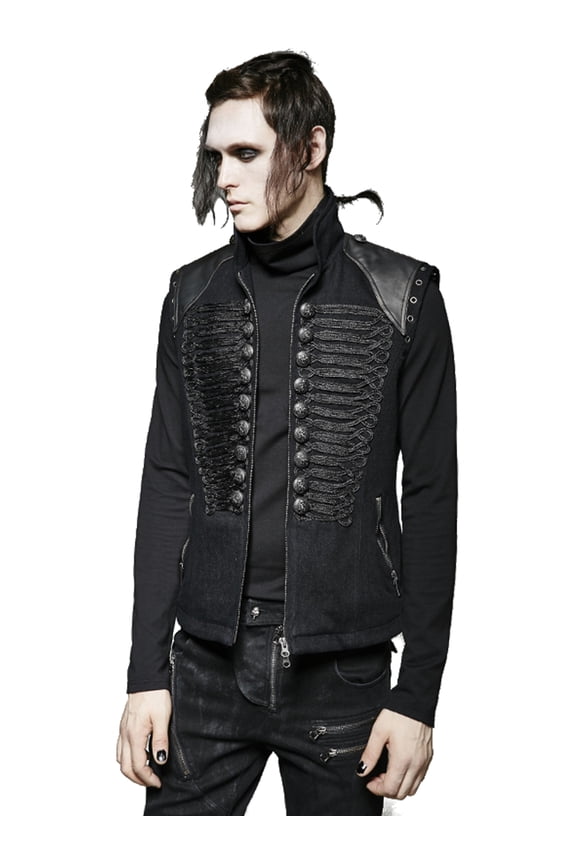 Inc Men's Steampunk Military Uniform Vest Costume Small 43