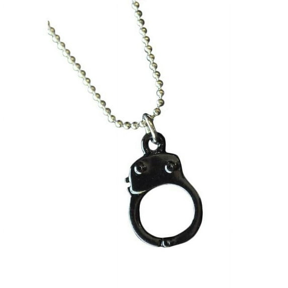 Western Fashion LC147 Handcuff Necklace, Black