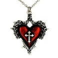 thumbnail image 1 of Western Fashion LC847 Cross Heart Necklace, Red, 1 of 2