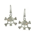 thumbnail image 1 of Western Fashion RSN1724 Skull Rhinestone Earring, Silver, 1 of 1
