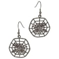 thumbnail image 1 of Western Fashion RSN2272-E Spider Rhinestone Earring, Gun Metal, 1 of 1