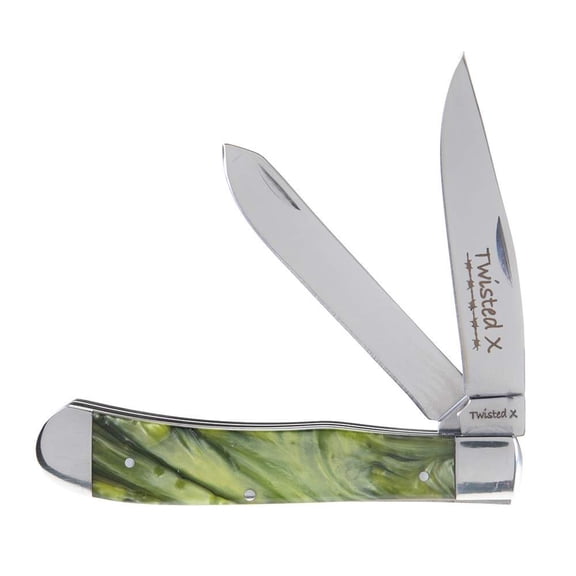 Twisted X Olive Pearlized Trapper Knife