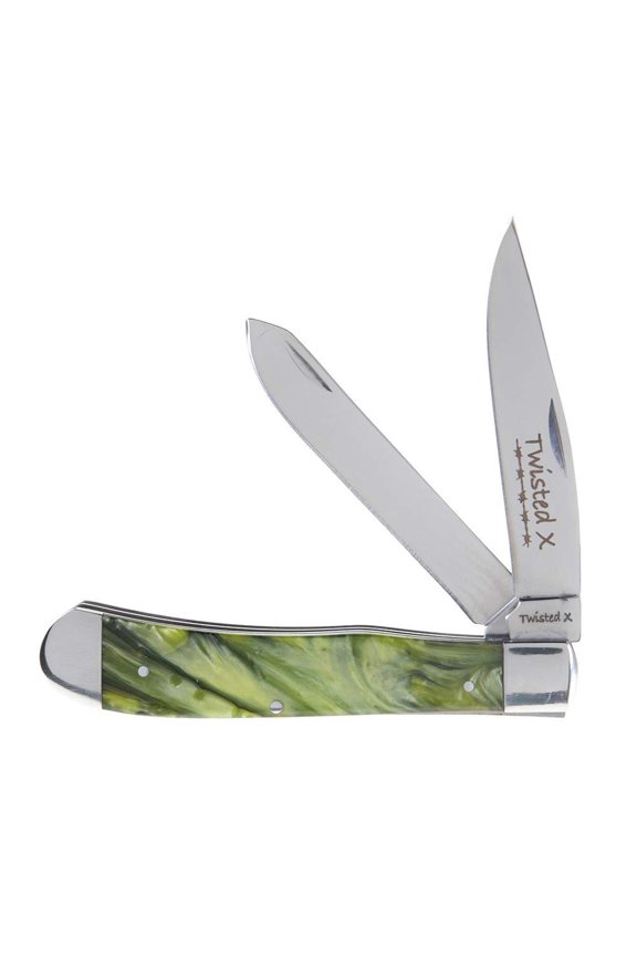 Olive Pearlized Trapper Knife