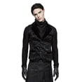 thumbnail image 1 of Western Fashion Y807-BK-3XL Steampunk Vintage Jacquard Vest, Black - 3XL, 1 of 1
