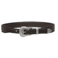 thumbnail image 1 of Western Faux Ostrich Print Lased Tapered Leather Belt, 1 of 2