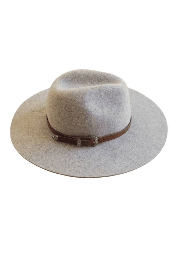 Western Faux Suede Leather Hat Band Horse Silver Tone Shoe Buckle Hat Belt by MDream (Hat Band Only) - Brown