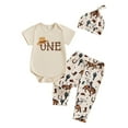 thumbnail image 1 of Western First Birthday Outfits Boy Wild One Bodysuit Cow Print Pants 1st Rodeo Party Cowboy Cake Photo Cute Dailywear 12-18 Months, 1 of 9
