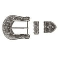 thumbnail image 1 of Western Floral Scroll Rhinestone Belt Buckle Set for Replacement & Leather Craft, 1 of 2