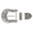 thumbnail image 1 of Western Floral Scroll Rhinestone Belt Buckle Set for Replacement & Leather Craft, 1 of 2