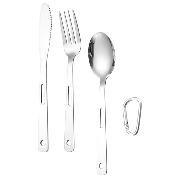 Western Food Flatware Titanium Rice Spoon Steel Spoons Silverware Travel