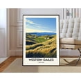 thumbnail image 1 of Western Gailes Golf Scotland Poster, Unframed Canvas 16x20in, 1 of 4