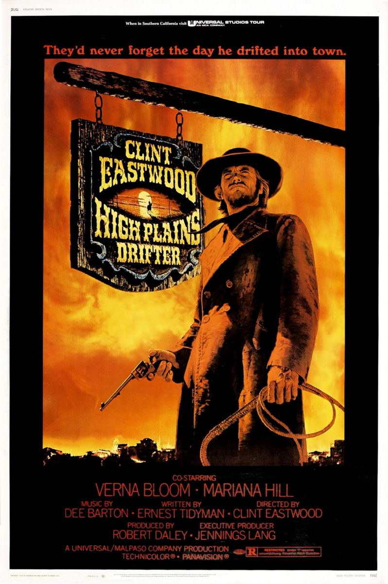 HIGH PLAINS DRIFTER Movie Poster - Reproduction