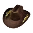 thumbnail image 1 of Western Hat for Men Classic Fedora Hat Cattleman Wide Brim Cowboy Hat Gift, 1 of 5