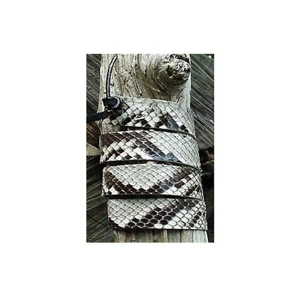 Western Hatband B & W Python Snake Skin W Ties New