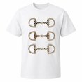 thumbnail image 1 of Western Horse Bit Graphic T-Shirt, Unisex Classic Fit Equestrian Tee, 1 of 9