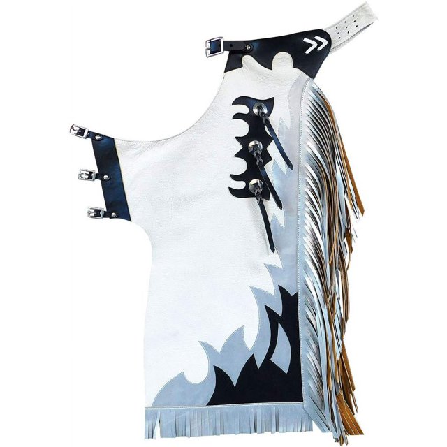 Western Horse Bull Riding Genuine Leather Rodeo Chaps