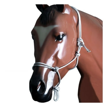 Mustang Side Pull Rope Halter with Braided Nose Bl - Walmart.com