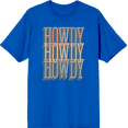 thumbnail image 1 of Western Howdy Adult Short Sleeve Tee-Medium-Blue, 1 of 6