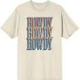 thumbnail image 1 of Western Howdy Adult Short Sleeve Tee-Medium-Off-White, 1 of 6