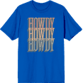 thumbnail image 1 of Western Howdy Adult Short Sleeve Tee-Small-Blue, 1 of 3