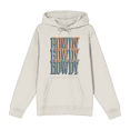 thumbnail image 1 of Western Howdy Repeat Text Adult Sand Long Sleeve Hoodie-Small, 1 of 7