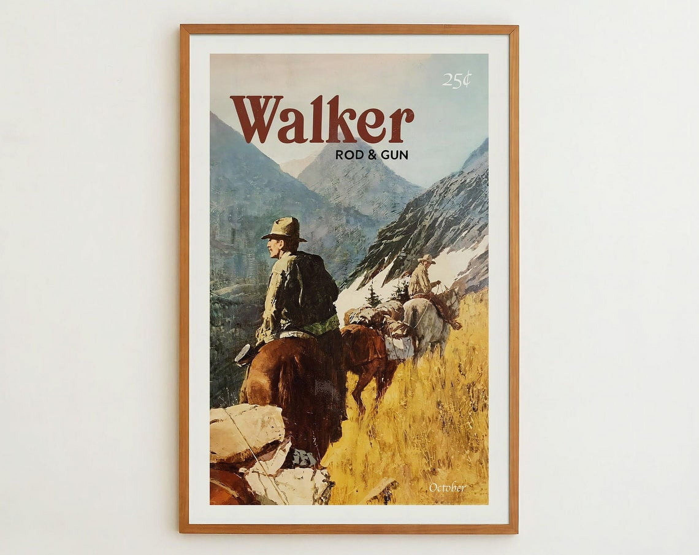 Western Hunting Art Print Vintage Hunting Poster Hunting Gift For Dad ...