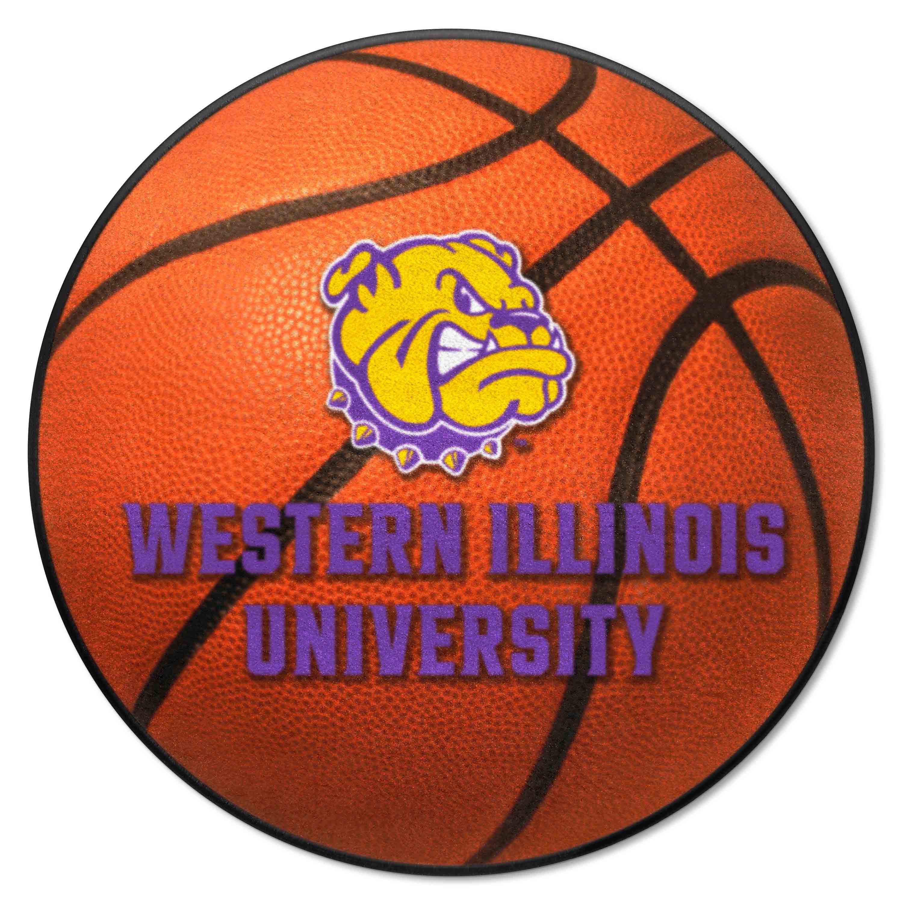 Western Illinois Basketball Mat 27" diameter - image 1 of 2