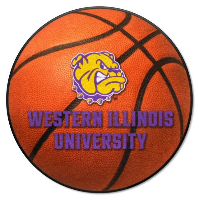 Western Illinois Basketball Mat 27" diameter