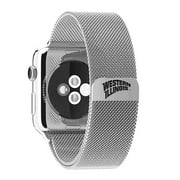 Western Illinois Leathernecks Stainless Steel Band for Apple Watch - 42mm