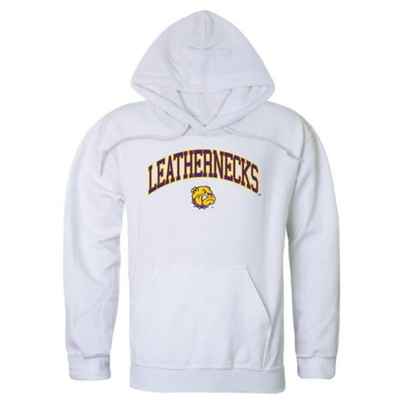 Western Illinois University Men Campus Hoodie, White - Large