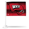 thumbnail image 1 of Western Kentucky Hilltoppers 11X14 Window Mount 2-Sided Car Flag, 1 of 5