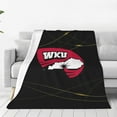 thumbnail image 1 of Western Kentucky University Fleece Blanket, Very Soft Microfiber Flannel Blanket for Couch Warm and Cozy for All Seasons, 1 of 6