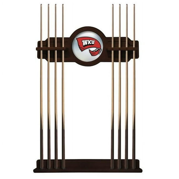 Western Kentucky University Solid Wood Cue Rack with a English Tudor Finish