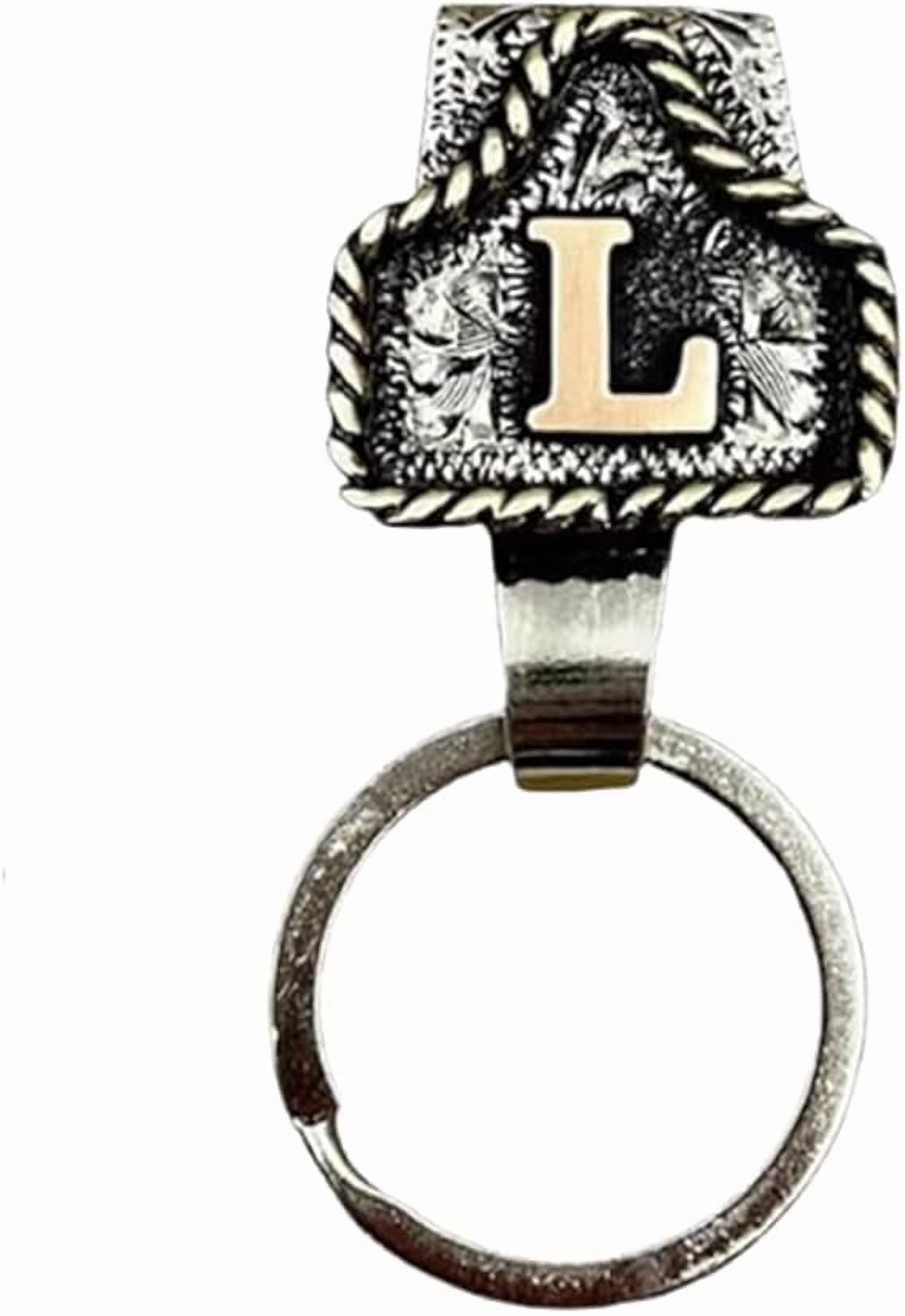 Fashion Letter Design Key Holder Keychain Secure Belt Keyring Clip ...