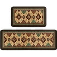 thumbnail image 1 of Western Kitchen Rugs and mats Set of 2, Non-Slip Washable Kitchen mats, Rustic Farmhouse Western Rug for Kitchen Front Sink, Laundry Room, Flooring, Home, Dining Room, 17x30+17x47 inch, 1 of 6