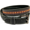 thumbnail image 1 of Western Leather Belt for Men Cowboy Handmade Belt Embossed Beaded with Removable Buckle Tooled 1.5” Wide, 1 of 6
