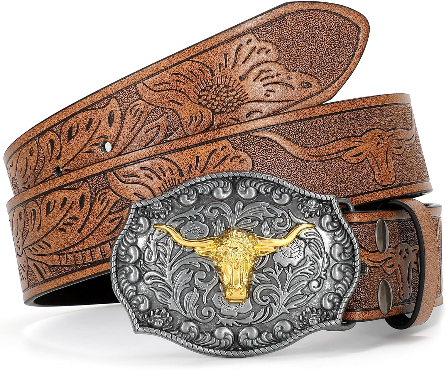 Costume National Light Brown Buckle Waist Belt