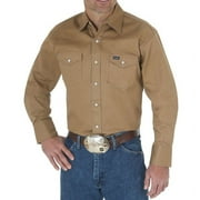 Western Light Brown Cotton Work Shirt