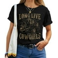 thumbnail image 1 of Western Long Live Howdy Rodeo Country Cowgirl Women’s Western Wear T-Shirt – Rustic Cowboy Boots Hat Rodeo Festival Western Lifestyle Shirt, 1 of 3